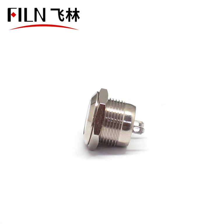 Push Button FILN Metal Momentary Push Button Switch Short Version 12MM Flush Button