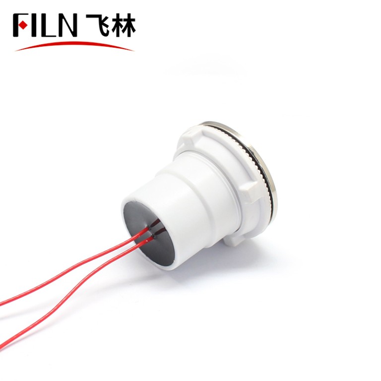 FLP30 30mm Luz indicadora LED de plástico con anillo de cabeza plana de alambre