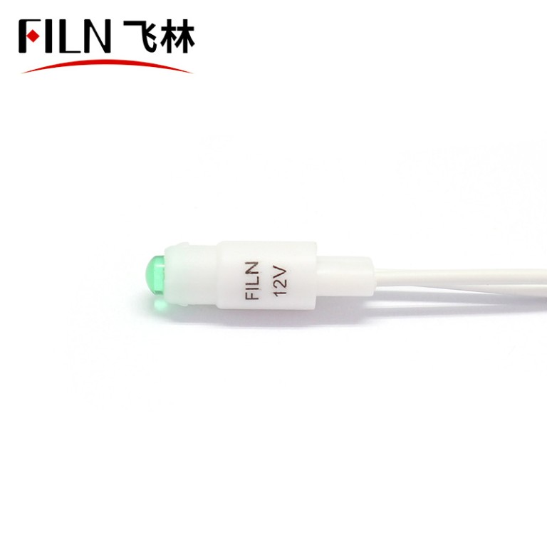 FILN luces indicadoras de tablero LED de 12 voltios indicador de plástico de 10 mm