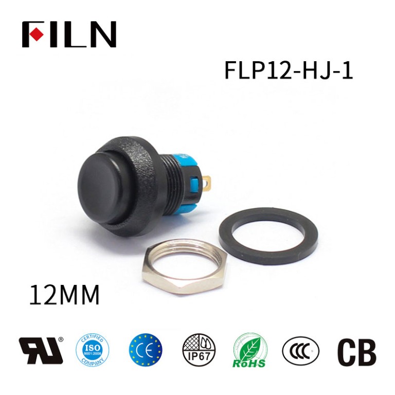 12v momentary switch normally closed 12MM Momentary Waterproof No Nc Push Button Switch