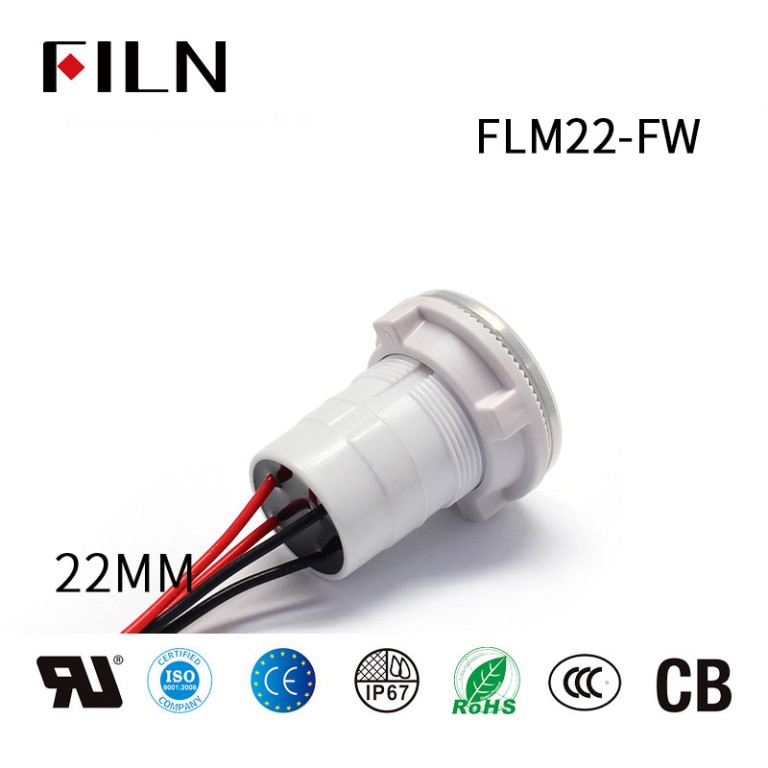 12V-momentary-push-button-switch FILN 22MM Push Button Switch Waterproof Plastic Pushbutton Switch with Light