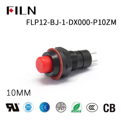 10MM Momentary Dpdt Push Button Switch on off 2 Pins