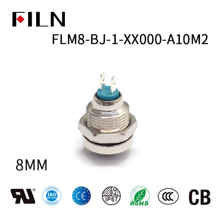 Mini interruptor de botón momentáneo resistente al agua IP8 de 65 mm