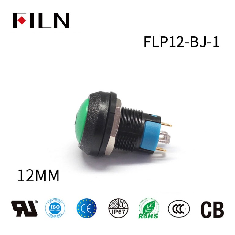 button panel for pc 12MM Momentary Single Point Plastic Illuminated Switch