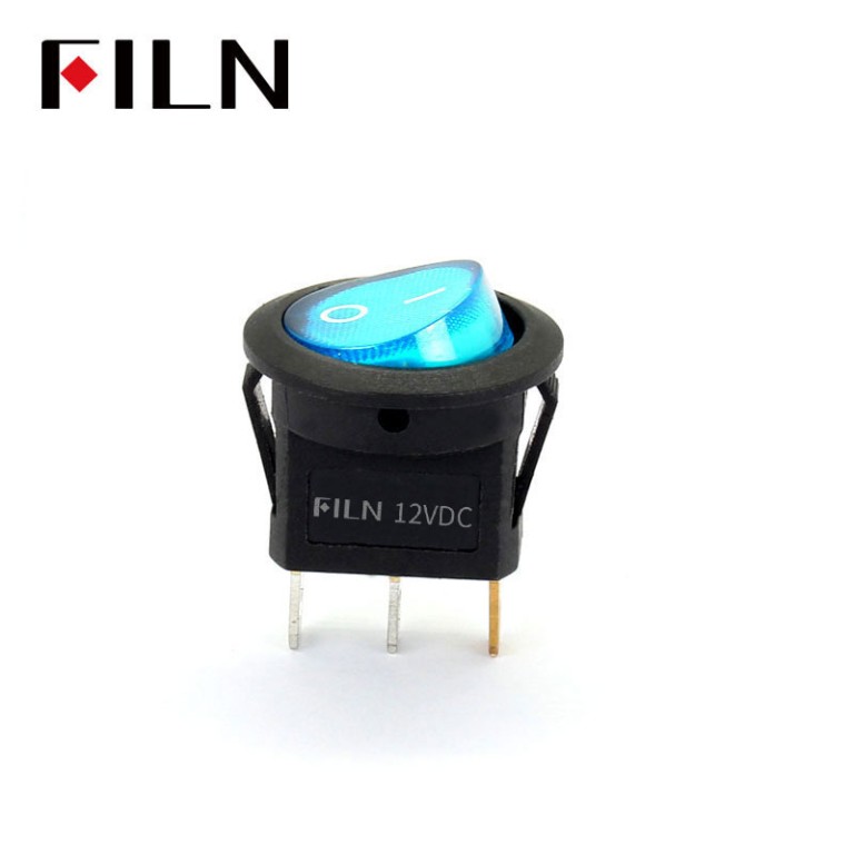 FILN LED interruptor basculante redondo 12v cuentas de lámpara de alta calidad