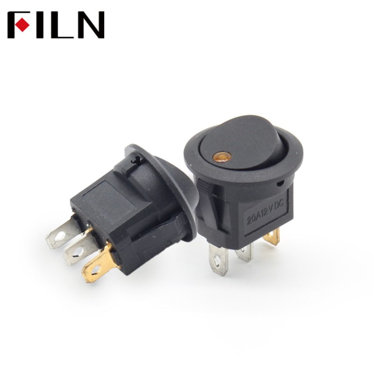 FILN Switch Black 3 Pins 12V Switch Good Quality Switch