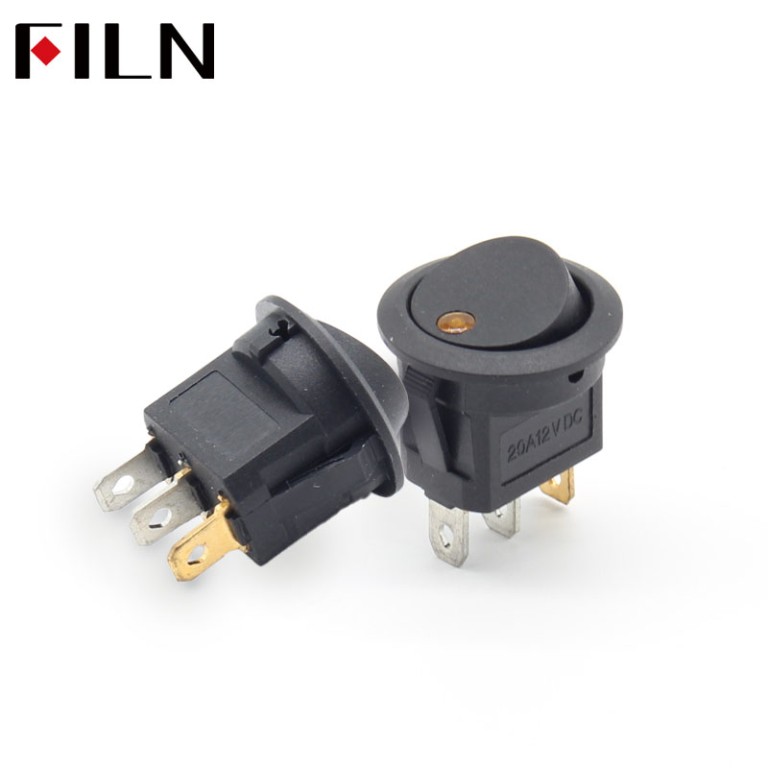 12v momentary switch FILN Switch Black 3 Pins 12V Switch Good Quality Switch