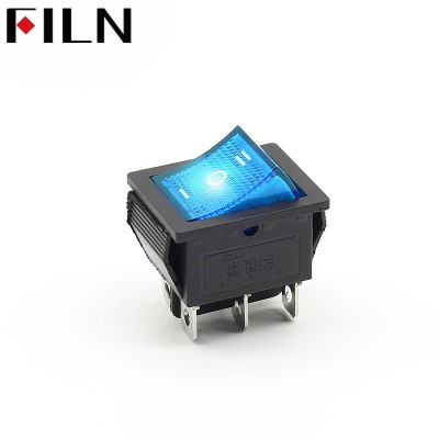 FILN New LED Rocker Switch With Lighted 6 Pin Three Position