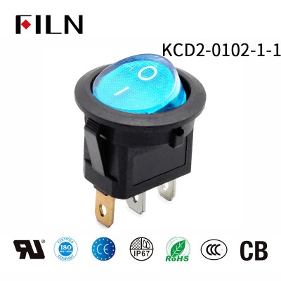 FILN LED Round Rocker Switch 12v High Quality Lamp Beads
