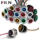 FILN 19MM 12V-220V IP68 Red/Yellow/blue/ LED 3 Color Indicator Light