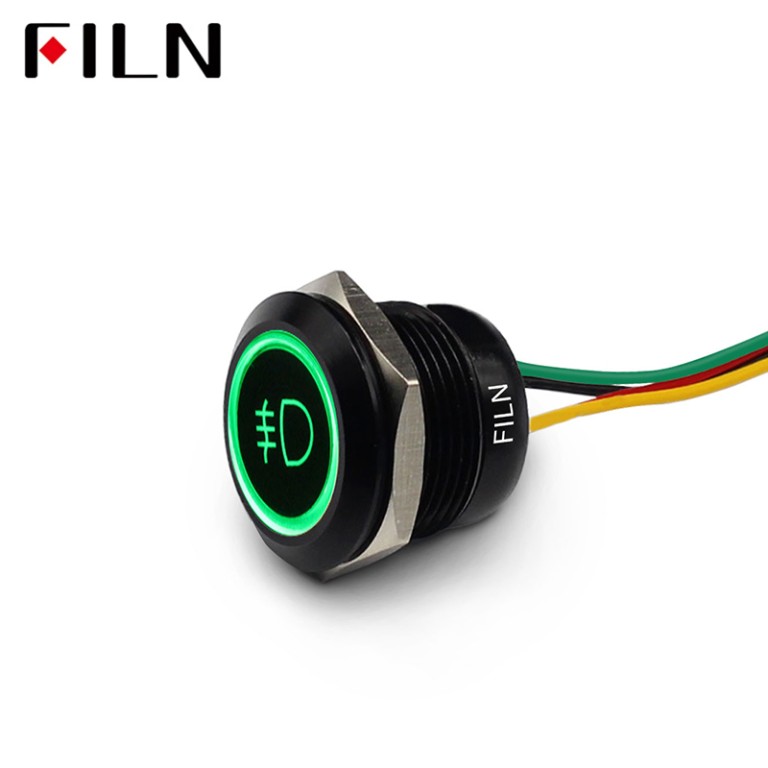 symbol-indicator-light FILN 19MM 12V-220V IP68 Red/Yellow/blue/ LED 3 Color Indicator Light
