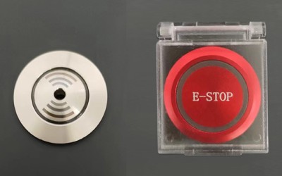 ¿El origen del interruptor de botón a prueba de agua con símbolo de 22 mm?