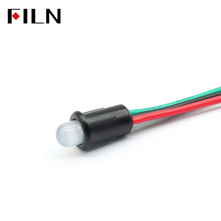 Indicatore luminoso bicolore FILN LED bicolore rosso e verde da 6.35 mm