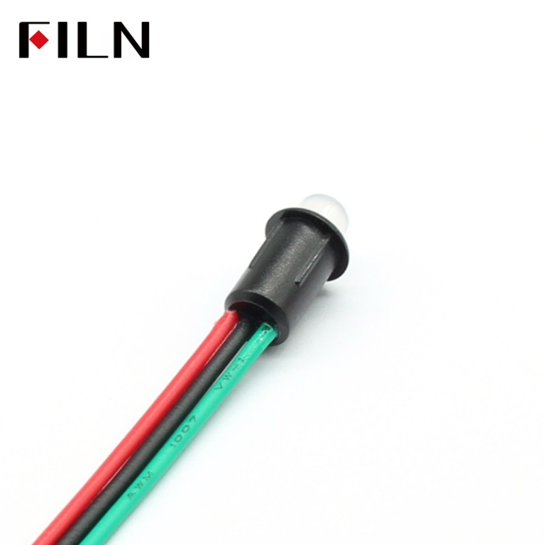 6mm two-color LED indicator FILN Dual Color Indicator Light 6.35MM Dual Color Red and Green LED