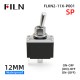 FILN IP67 Momentary Toggle Switches ON-OFF 12MM Waterproof Toggle Switch