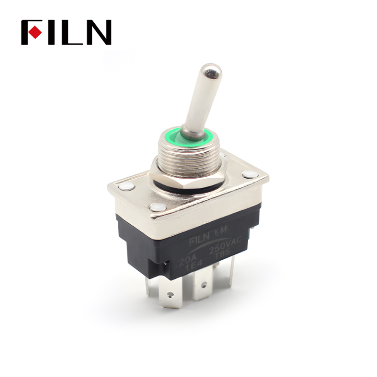 toggle switch FILN Lighted Toggle Switch 20A IP67 Red Green Waterproof