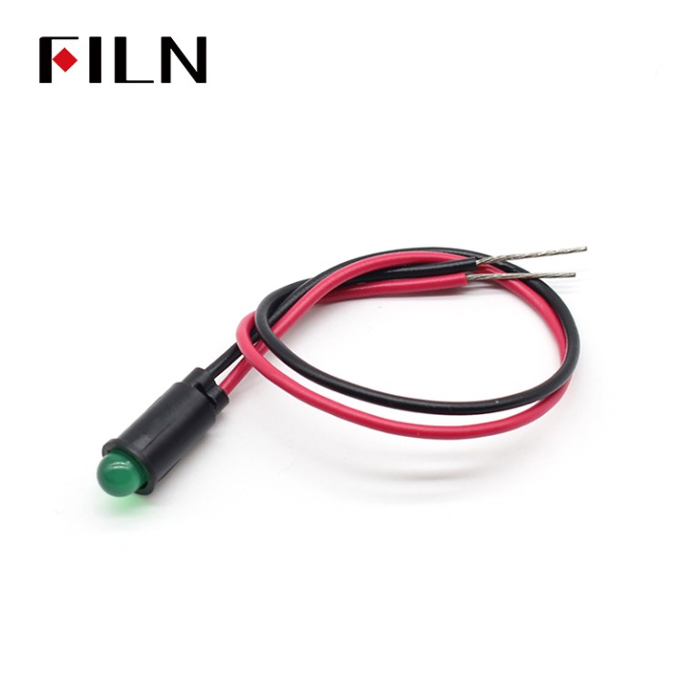 120 volt indicator light FILN Indicator Lamp LED 0.24 IN Green Light Without Lampshade