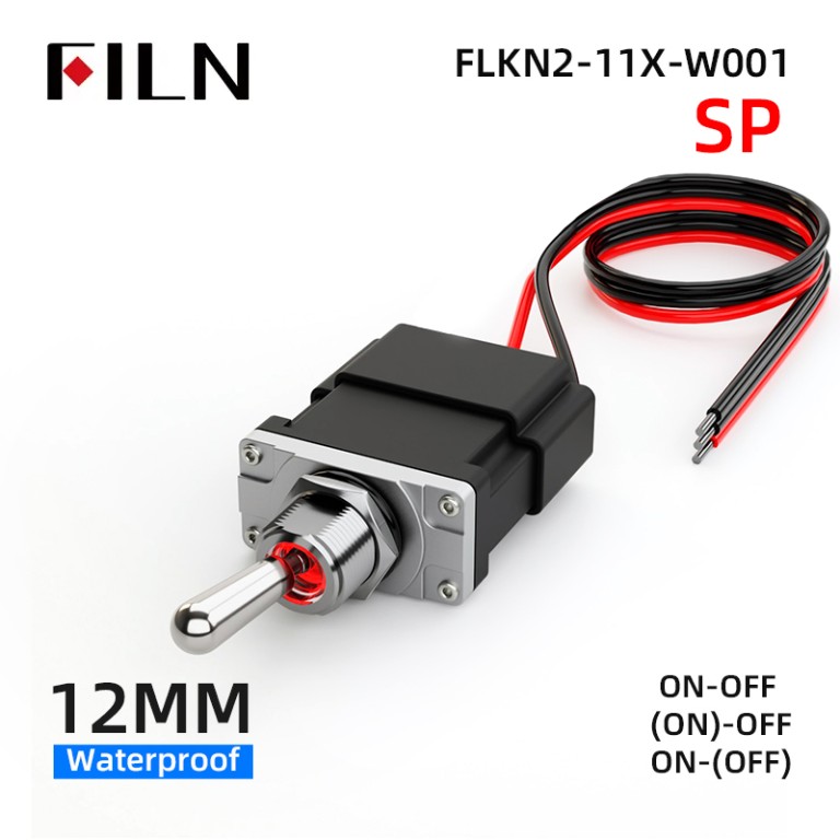 16A toggle switch FILN 12MM Single-Pole Toggle Switch: Durable, Waterproof, and Customizable for Your Needs