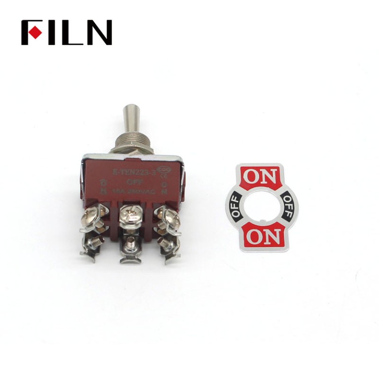 6 prong toggle switch 6 prong 1322 250V 30AMP ON OFF ON black METAL toggle switch toggle switch for car 250v toggle switch  metal toggle switch