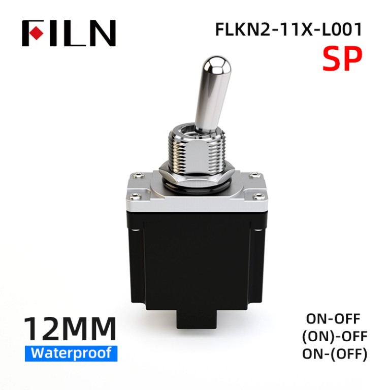 Electrical toggle switch Toggle Switch ON OFF Screw Terminals 2Pin IP67 Waterproof