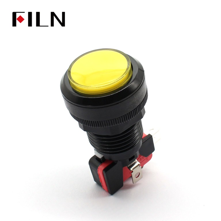 Illuminated arcade buttons New FILN Arcade Button Golden Dawn LED Arcade Button With Lights