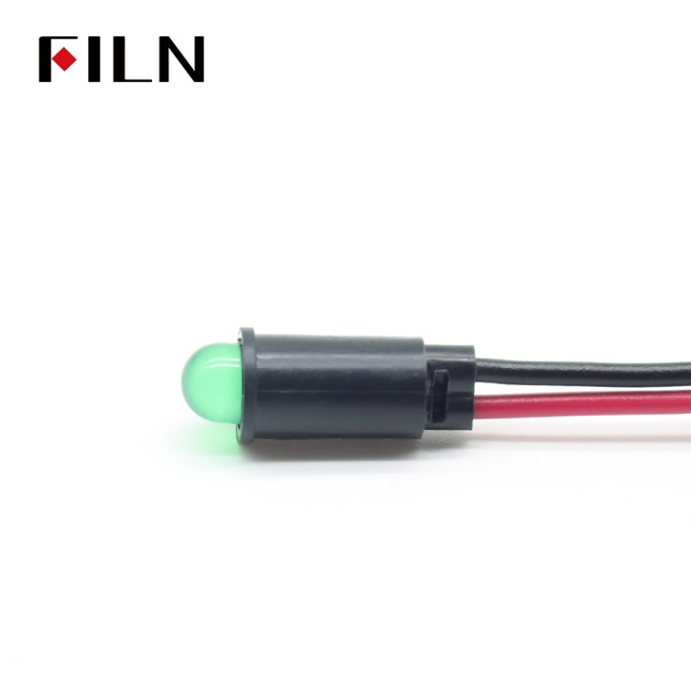 led panel indicator lamp FILN Indicator Lamp LED 0.24 IN Green Light Without Lampshade