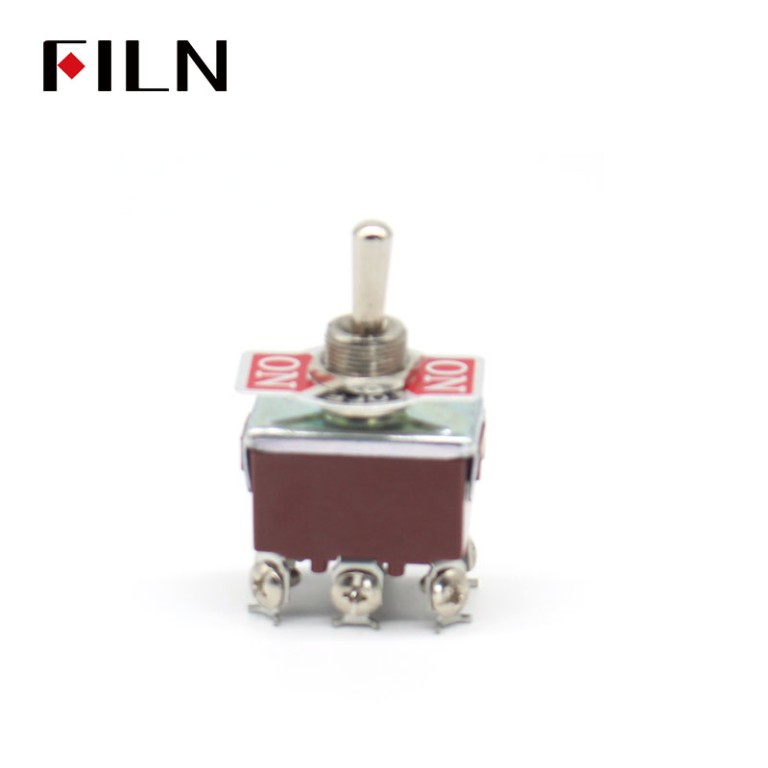 toggle switch 6 prong 1322 250V 30AMP ON OFF ON black METAL toggle switch toggle switch for car 250v toggle switch  metal toggle switch