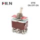 6 prong 1322 250V 30AMP ON OFF ON black METAL toggle switch toggle switch for car 250v toggle switch  metal toggle switch