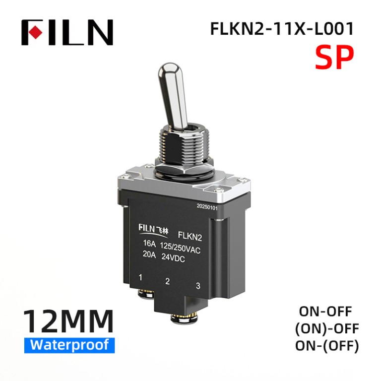 toggle switch on off Toggle Switch ON OFF Screw Terminals 2Pin IP67 Waterproof