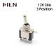 12V 20A 2 Position RED YELLOW GREEN WHITE BULE led CAR toggle switch