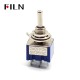 MTS-202 6 Pin 2 Way Round  On-On Metal Toggle Switch