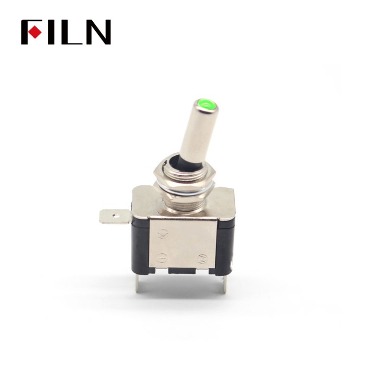 12v 3 position  toggle switch 12V 20A 2 Position RED YELLOW GREEN WHITE BULE led CAR toggle switch