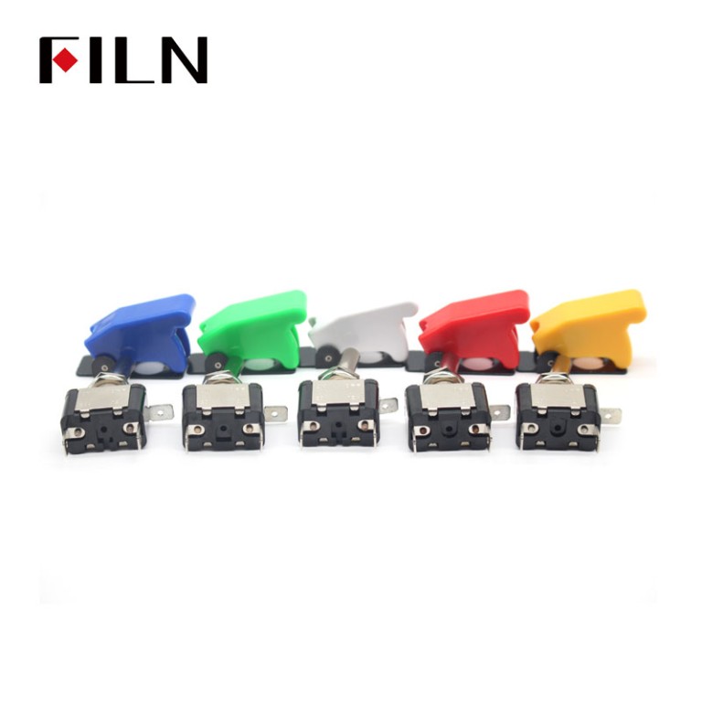 6 拷贝 12V 20A 2 Position RED YELLOW GREEN WHITE BULE led CAR toggle switch