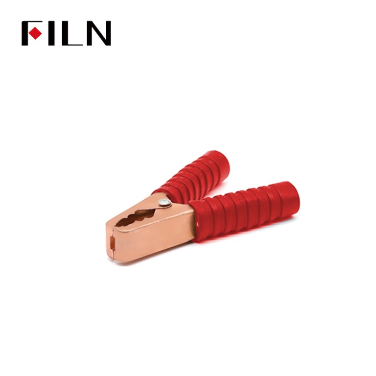 Alligator clips for battery charging FILN Battery Charger Alligator Clips Black & Red Crocodile Clamps