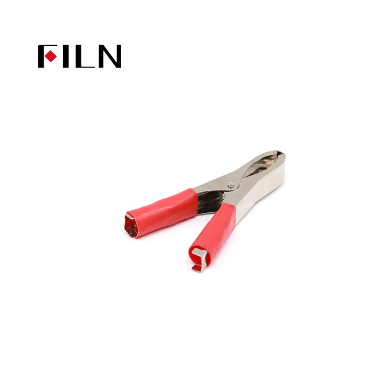 Battery crocodile clip FILN Crocodile Clip for Battery Red and Black are Reliable