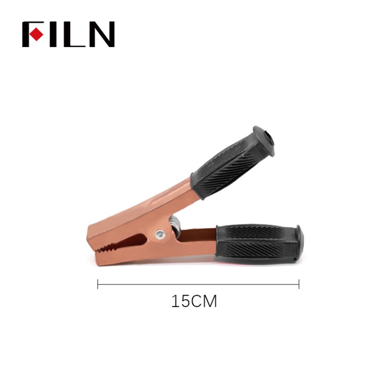 Big alligator clamps FILN Large Alligator Clips 150MM Black & Red Heavy Duty Crocodile Clamp