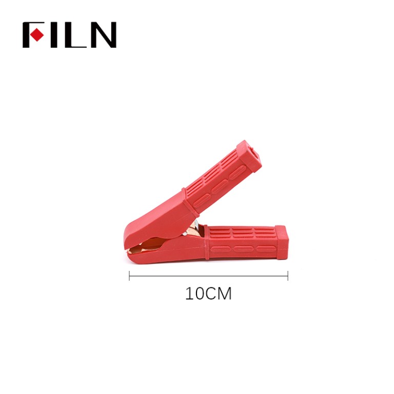 Crocodile clip clamp FILN Crocodile Clip Insulated Alligator Clip Black & Red Alligator Clips