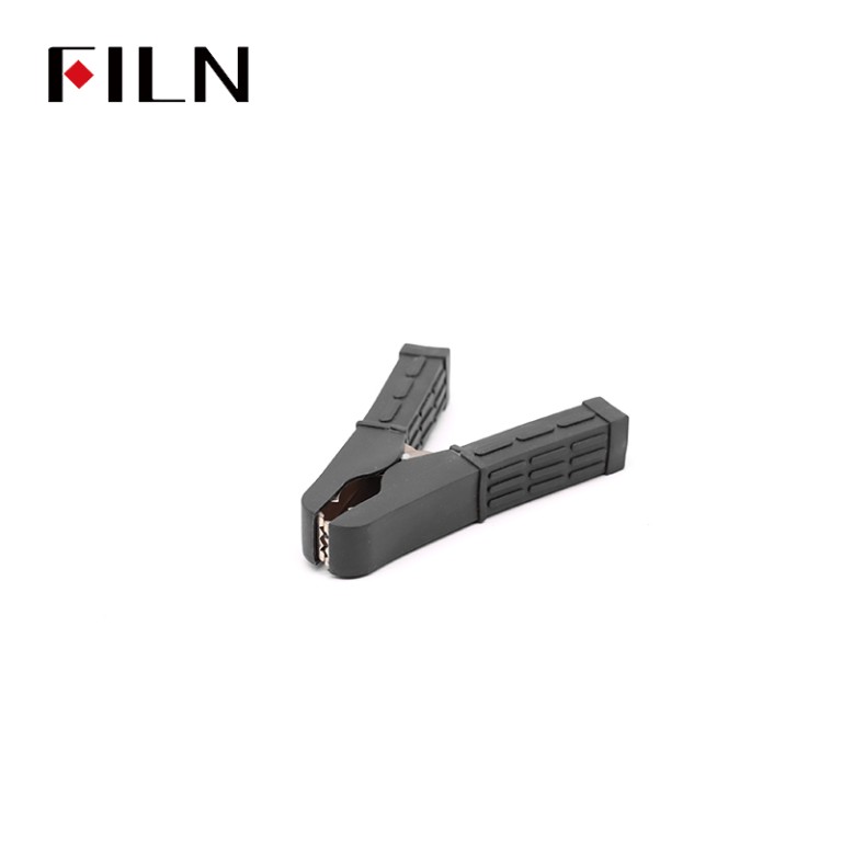Crocodile clip connector FILN Crocodile Clip Insulated Alligator Clip Black & Red Alligator Clips