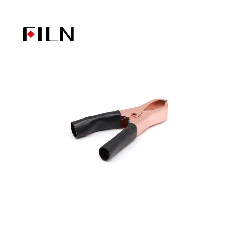 Crocodile clips for batteries FILN Battery Crocodile Clips 75MM Safety Alligator Clip Compatible