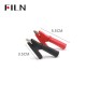 FILN Tiny Crocodile Clips Red and Black Metal Test Clamps and 5A 15A 30A