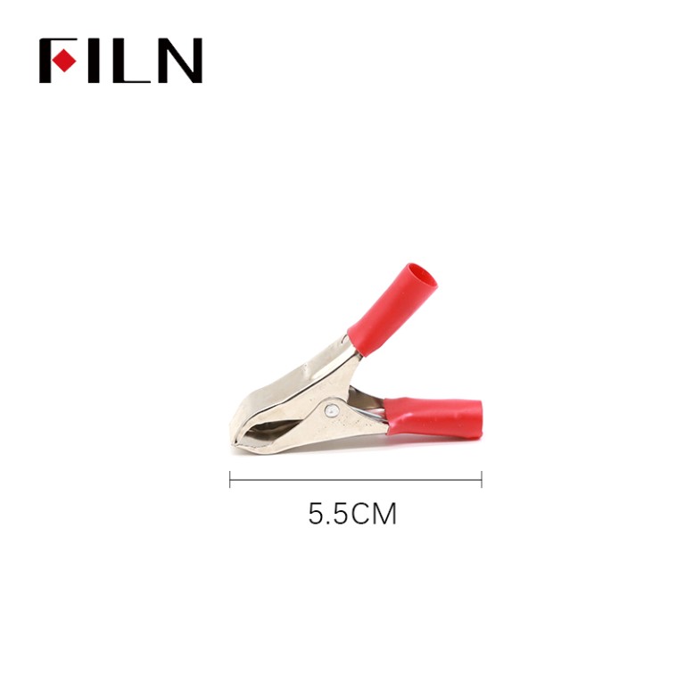 Micro crocodile clips FILN Miniature Crocodile Clips 55MM Red Black alligator clip
