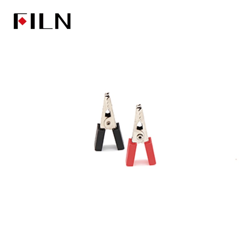 Small clamp connectors FILN Small Alligator Clips Black & Red Crocodile Clamps