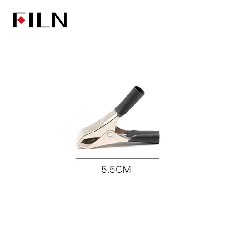 Small crocodile clips, Tiny crocodile clips FILN Miniature Crocodile Clips 55MM Red Black alligator clip