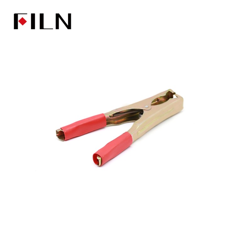 Strong alligator clip wires FILN Heavy Duty Alligator Clips Clamps Red Black 100A 100V-380V