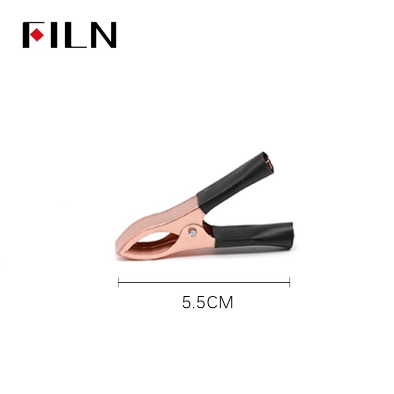 Test clip FILN Clip Crocodile 55MM 10A Black & Red Alligator Clips