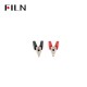 FILN Small Alligator Clips Black & Red Crocodile Clamps