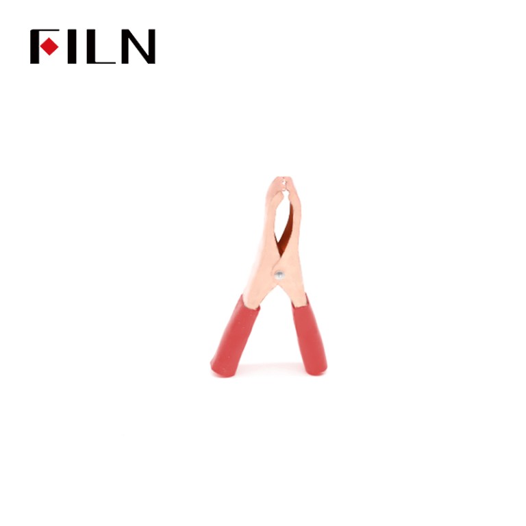 alligator clip FILN Alligator Clamps Electrical Black & Red Crocodile Clamps for Loaded Truck Car Battery Charging