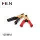 FILN Metal Alligator Clips Black & Red Metal Spring Loaded Truck Car
