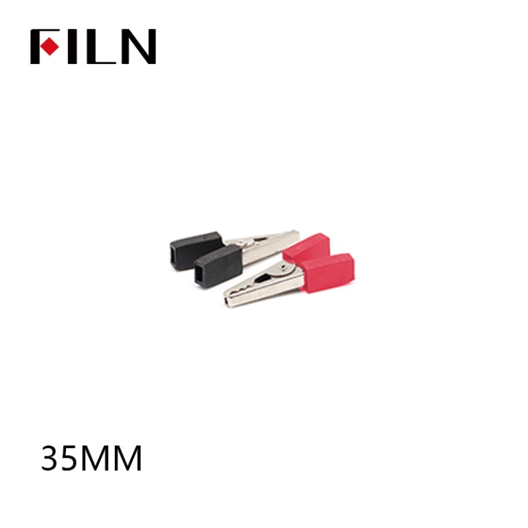 small alligator clips FILN Small Alligator Clips Black & Red Crocodile Clamps
