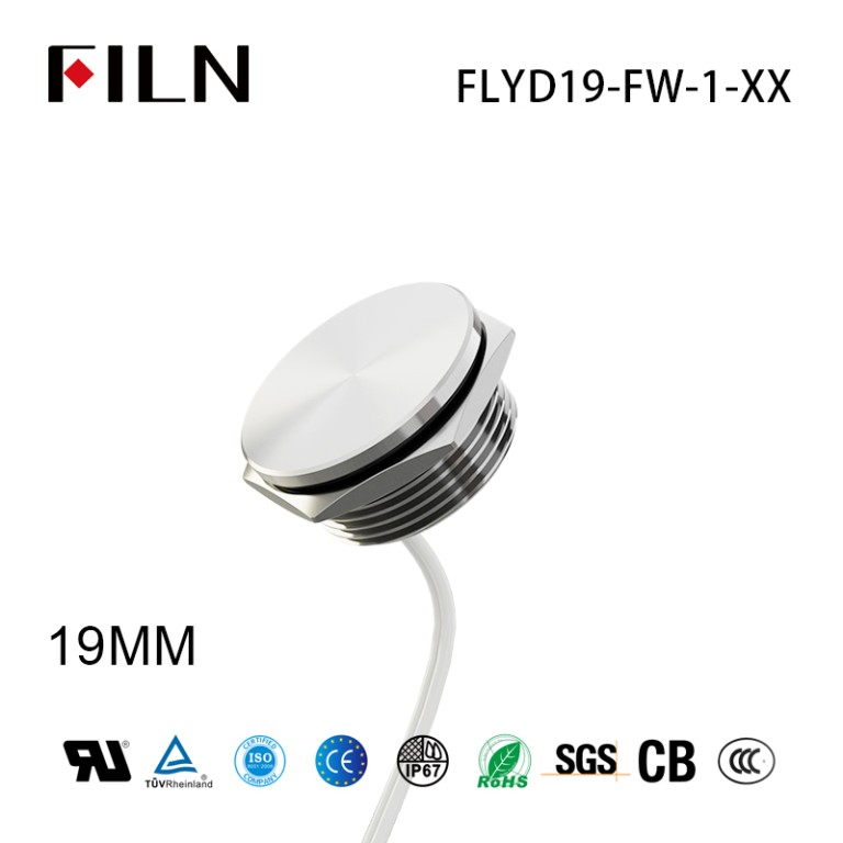 Piezoelectric push buttons Momentary/Latching Piezo Push Button Switch 19MM Metal Button Switch